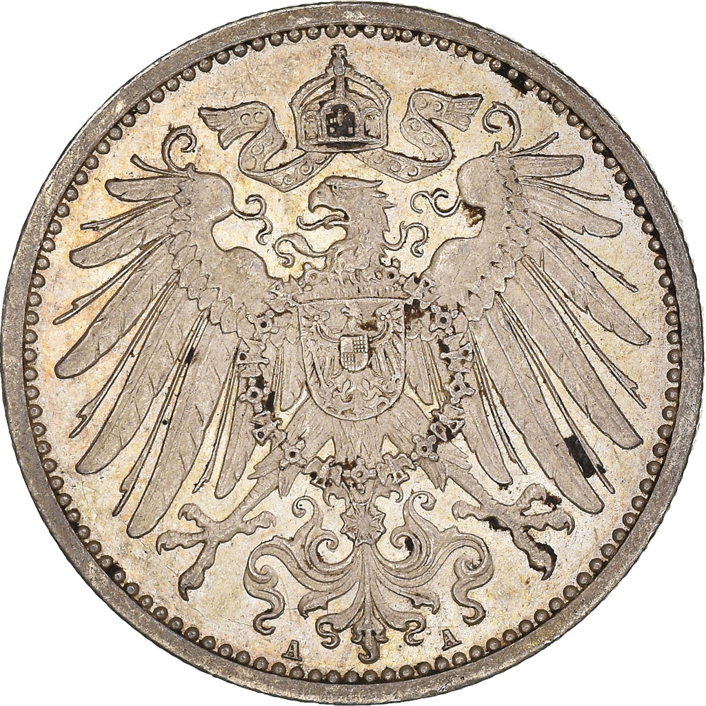 Moneta, GERMANIA - IMPERO, Wilhelm II, Mark, 1914, Berlin, BB, Argento, KM:14