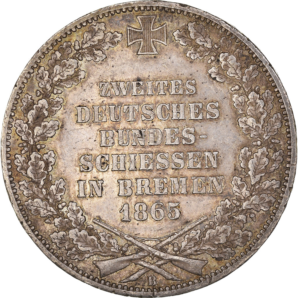 Moneda, Estados alemanes, BREMEN, Thaler, Vereins, 1865, Bremen, EBC, Plata