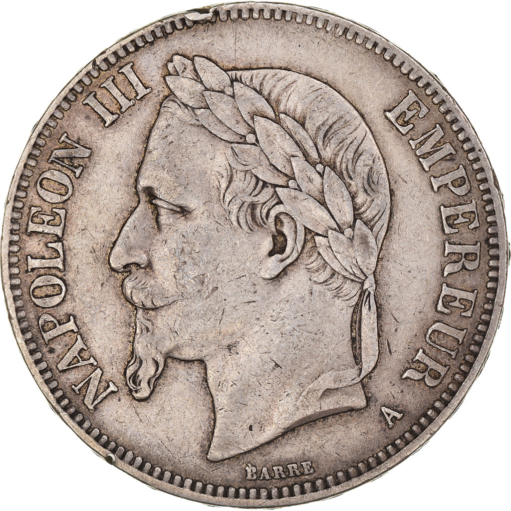 Münze, Frankreich, Napoleon III, Napoléon III, 5 Francs, 1870, Paris, SS
