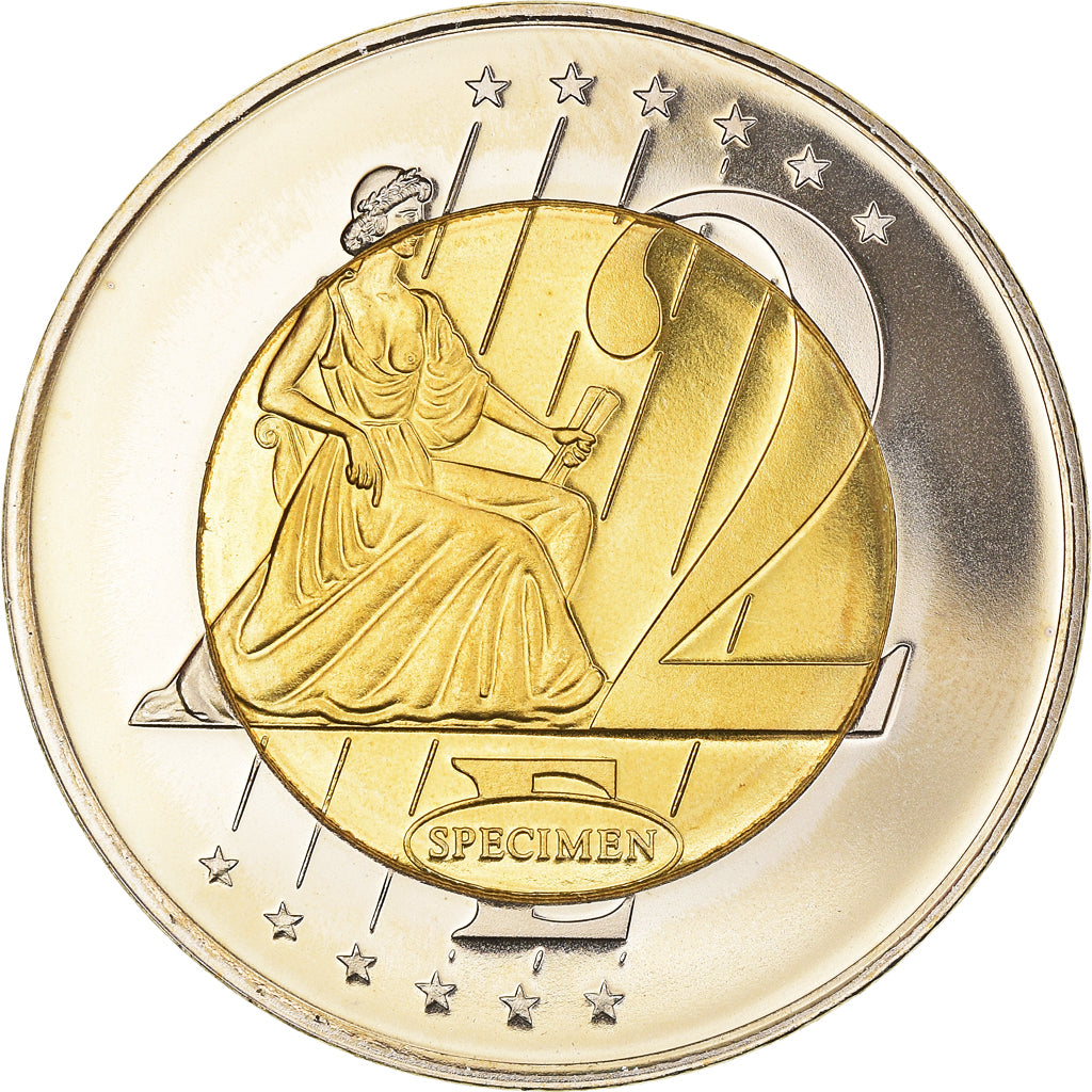 Czech Republic, 2 Euro, 2003, unofficial private coin, MS(65-70), Bi-Metallic