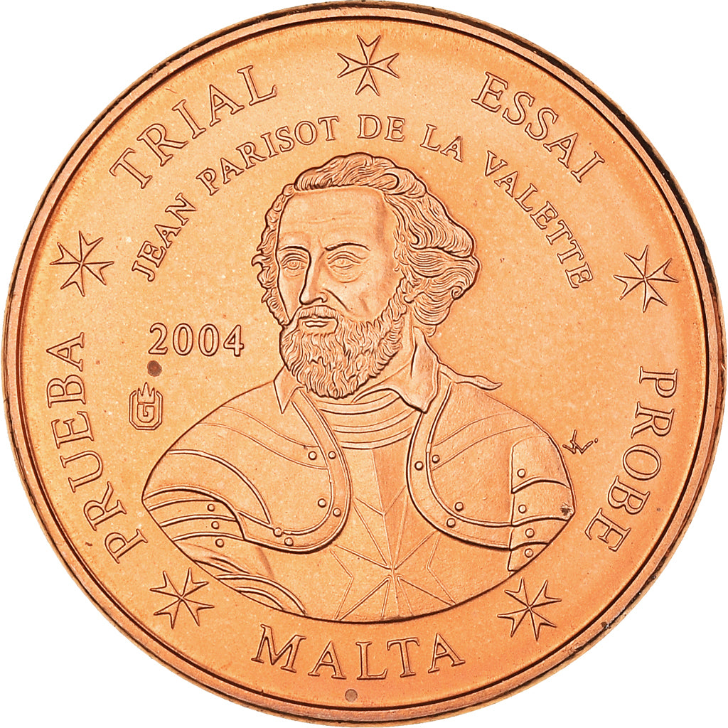 Malta, Euro Cent, 2004, unofficial private coin, MS(60-62), Miedź