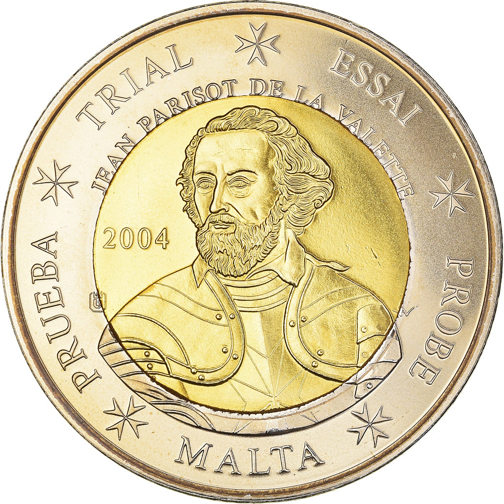 Malta, Fantasy euro patterns, 2 Euro, 2004, MS(65-70), Bi-Metallic