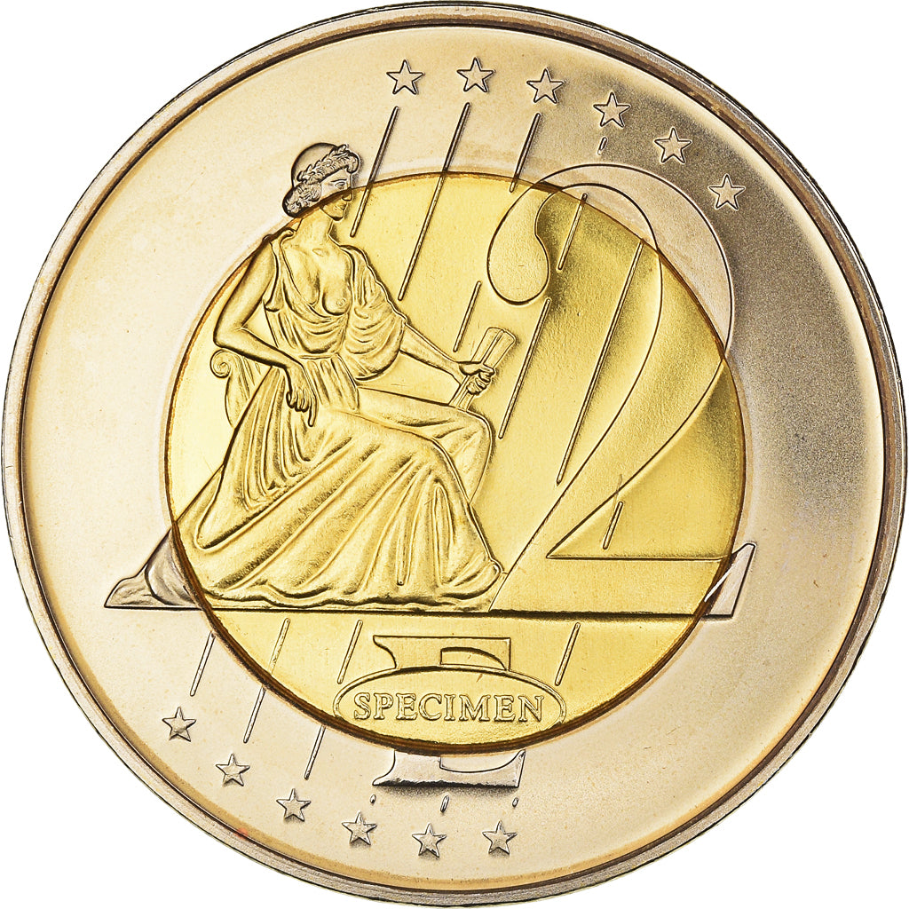 Malta, Fantasy euro patterns, 2 Euro, 2004, MS(65-70), Bi-Metallic