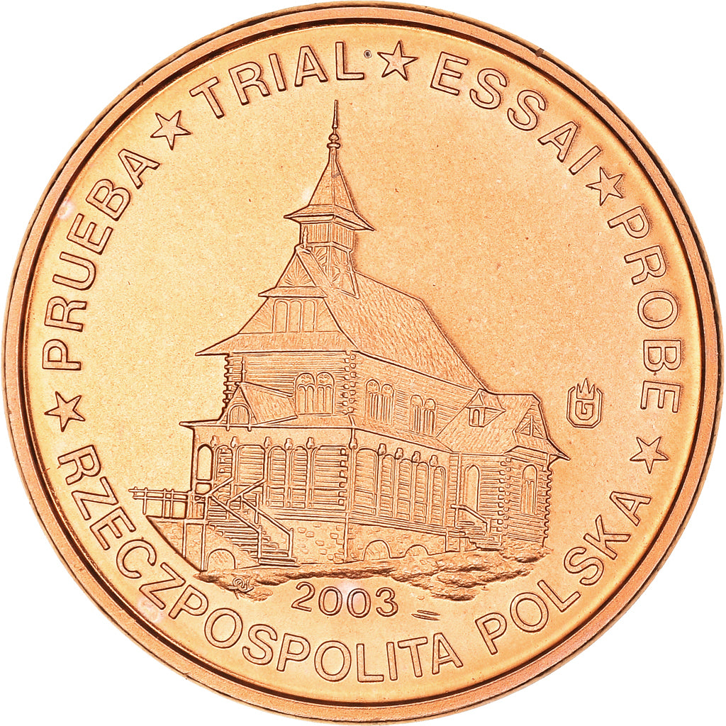 Poland, Euro Cent, 2003, unofficial private coin, MS(65-70), Copper