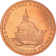 Poland, 2 Euro Cent, 2003, unofficial private coin, MS(63), Copper