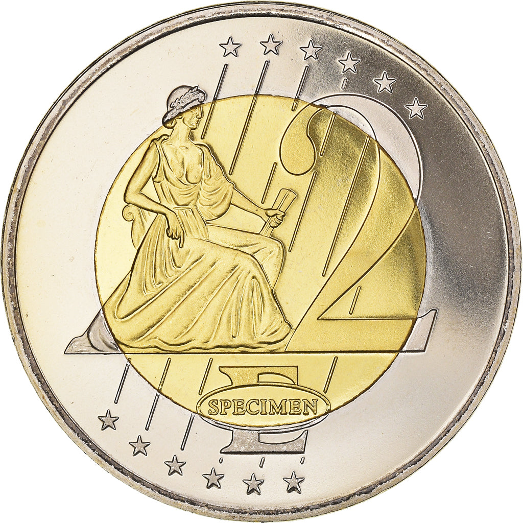 Polonia, 2 Euro, 2003, unofficial private coin, FDC, Bimetálico