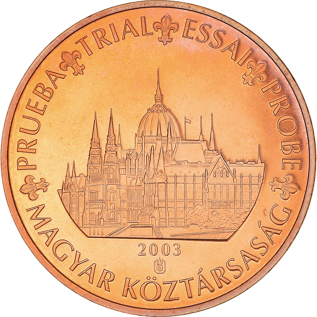 Hungary, Fantasy euro patterns, 5 Euro Cent, 2003, MS(64), Copper