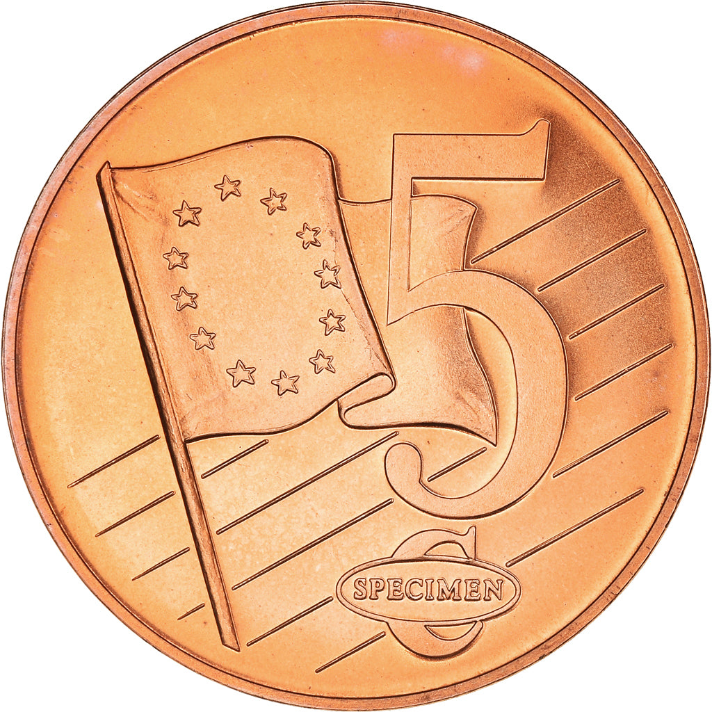 Hungary, Fantasy euro patterns, 5 Euro Cent, 2003, MS(64), Copper