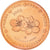 Eslovénia, 2 Euro Cent, 2003, unofficial private coin, MS(64), Aço Cromado a