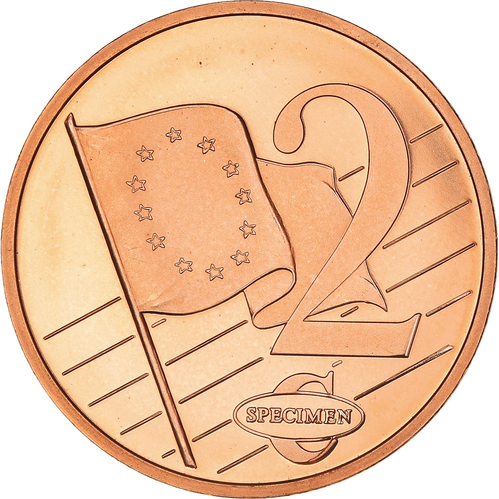 Eslovenia, 2 Euro Cent, 2003, unofficial private coin, SC+, Cobre chapado en