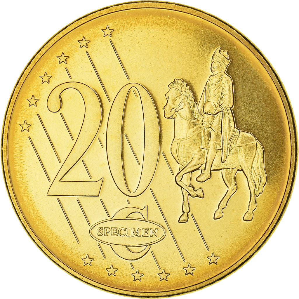 Slovenia, 20 Euro Cent, 2003, unofficial private coin, MS(65-70), Copper Plated