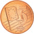 Estónia, 5 Euro Cent, 2003, unofficial private coin, MS(64), Aço Cromado a