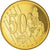 Estonia, 50 Euro Cent, 2003, unofficial private coin, SPL+, Acciaio placcato