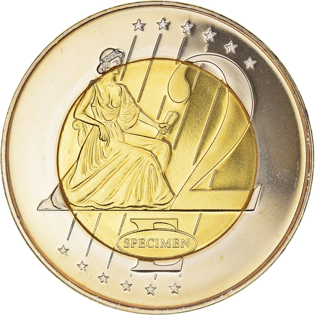 Estonia, 2 Euro, 2003, unofficial private coin, MS(65-70), Copper Plated Steel