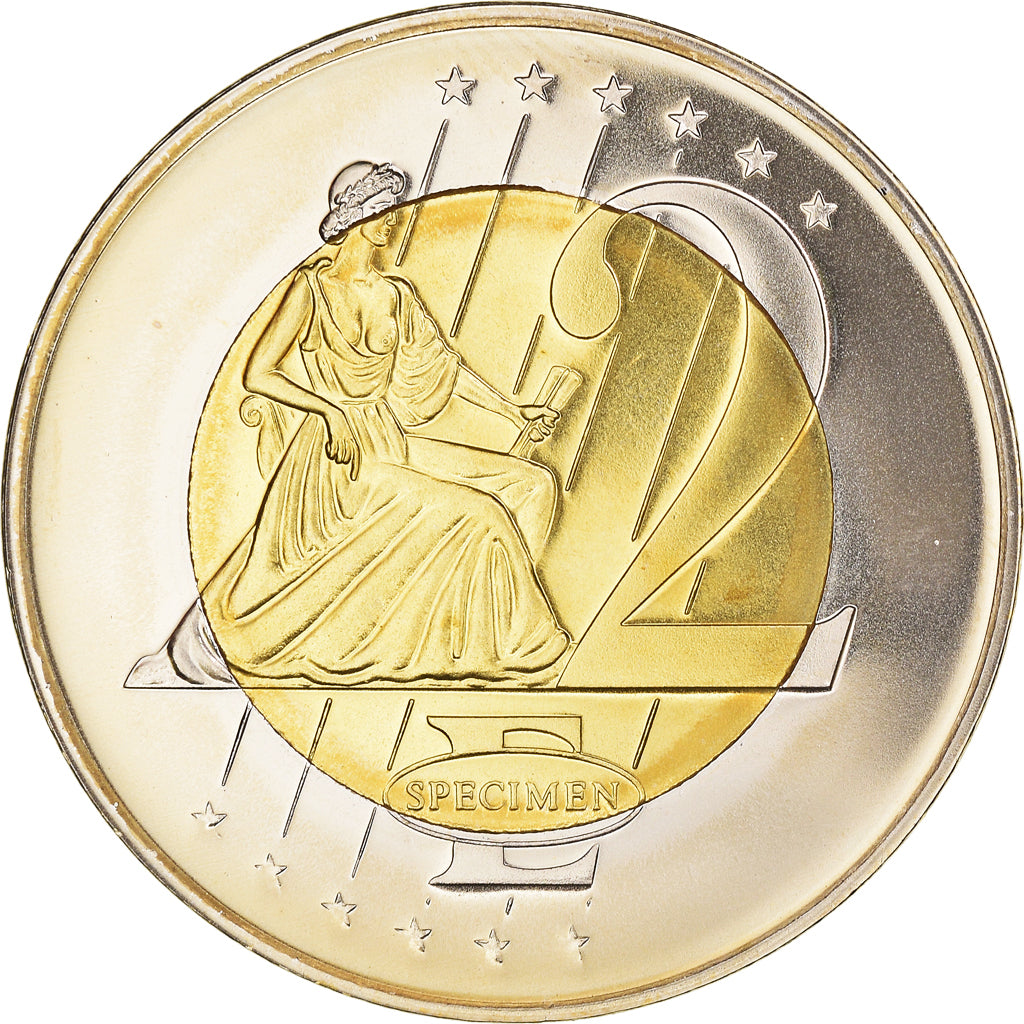 Chipre, 2 Euro, 2003, unofficial private coin, FDC, Cobre chapado en acero