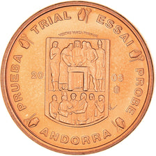 Andorra, Euro Cent, 2003, unofficial private coin, MS(64), Copper