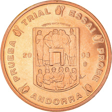 Andorra, 5 Euro Cent, 2003, unofficial private coin, MS(64), Copper