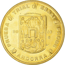 Andorra, 20 Euro Cent, 2003, unofficial private coin, SC, Cobre