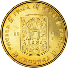 Andorra, 50 Euro Cent, 2003, unofficial private coin, MS(64), Copper