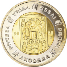 Andorra, 2 Euro, 2003, unofficial private coin, STGL, Kupfer