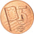 Letonia, 5 Euro Cent, 2003, unofficial private coin, MBC, Cobre chapado en acero