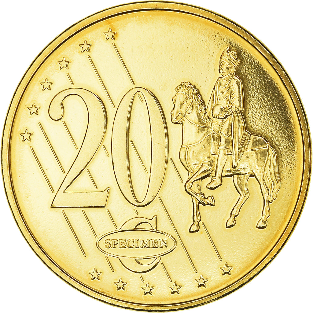 Letland, 20 Euro Cent, 2003, unofficial private coin, PR, Copper Plated Steel