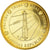 Letónia, 50 Euro Cent, 2003, unofficial private coin, MS(63), Aço Cromado a