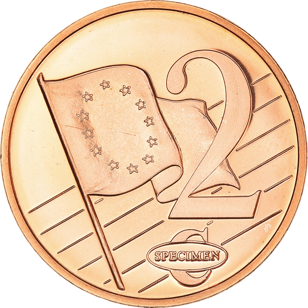 Bulgaria, Fantasy euro patterns, 2 Euro Cent, 2003, SPL+, Rame