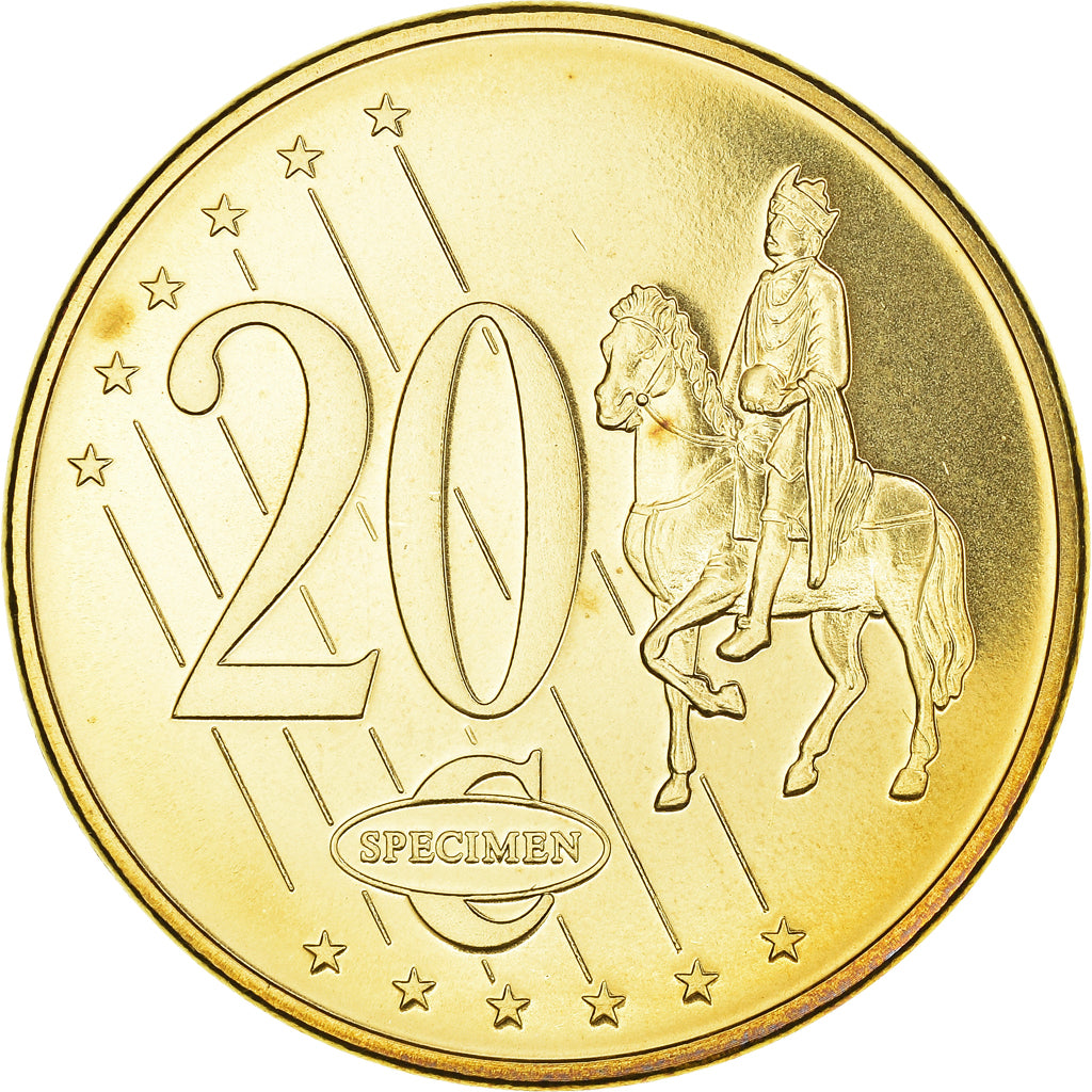 Bulgaria, Fantasy euro patterns, 20 Euro Cent, 2003, MS(64), Copper
