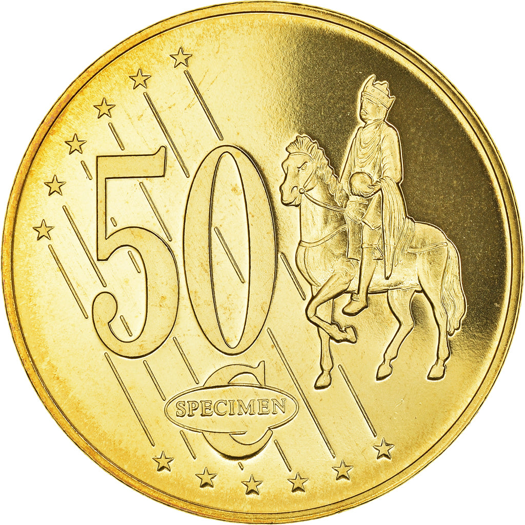 Bulgarien, Fantasy euro patterns, 50 Euro Cent, 2003, UNZ+, Kupfer