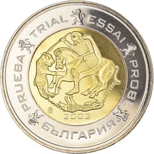 Bulgaria, Fantasy euro patterns, 2 Euro, 2003, MS(64), Miedź