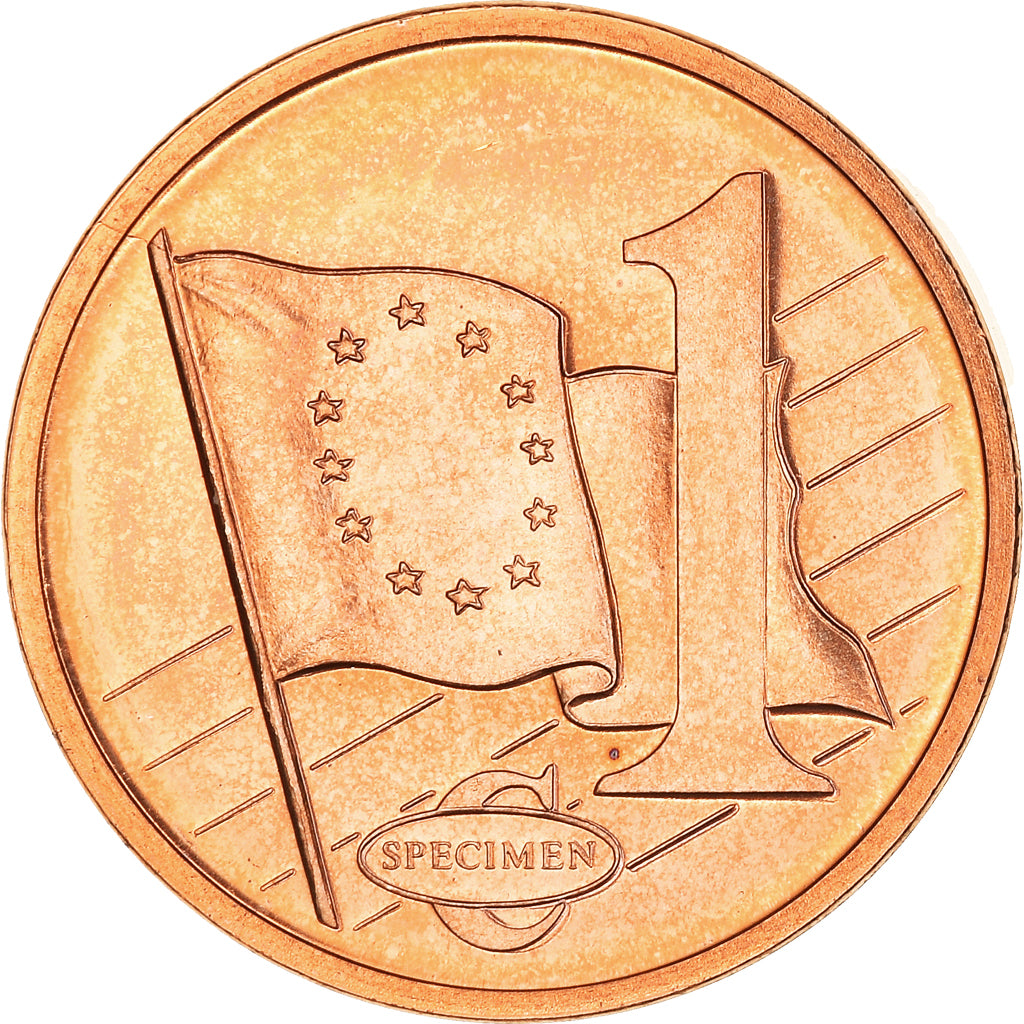 Romania, Fantasy euro patterns, Euro Cent, 2003, SPL, Rame