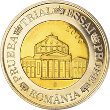 Romania, Fantasy euro patterns, 2 Euro, 2003, MS(63), Copper