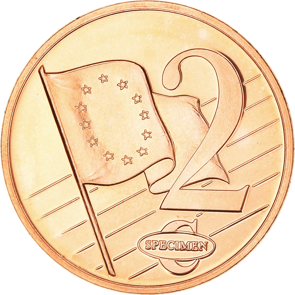 Lituania, Fantasy euro patterns, 2 Euro Cent, 2003, SC+, Bimetálico