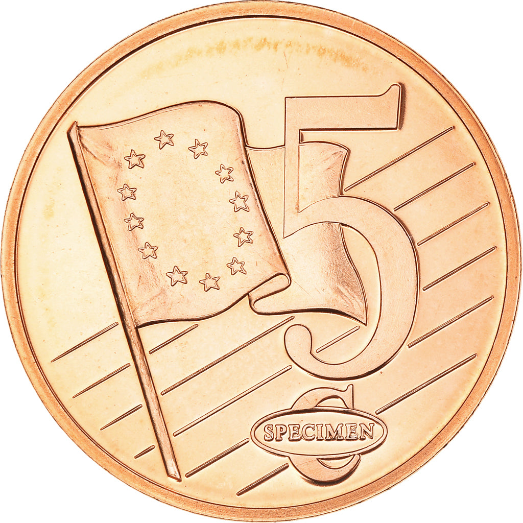 Litwa, Fantasy euro patterns, 5 Euro Cent, 2003, MS(64), Bimetaliczny