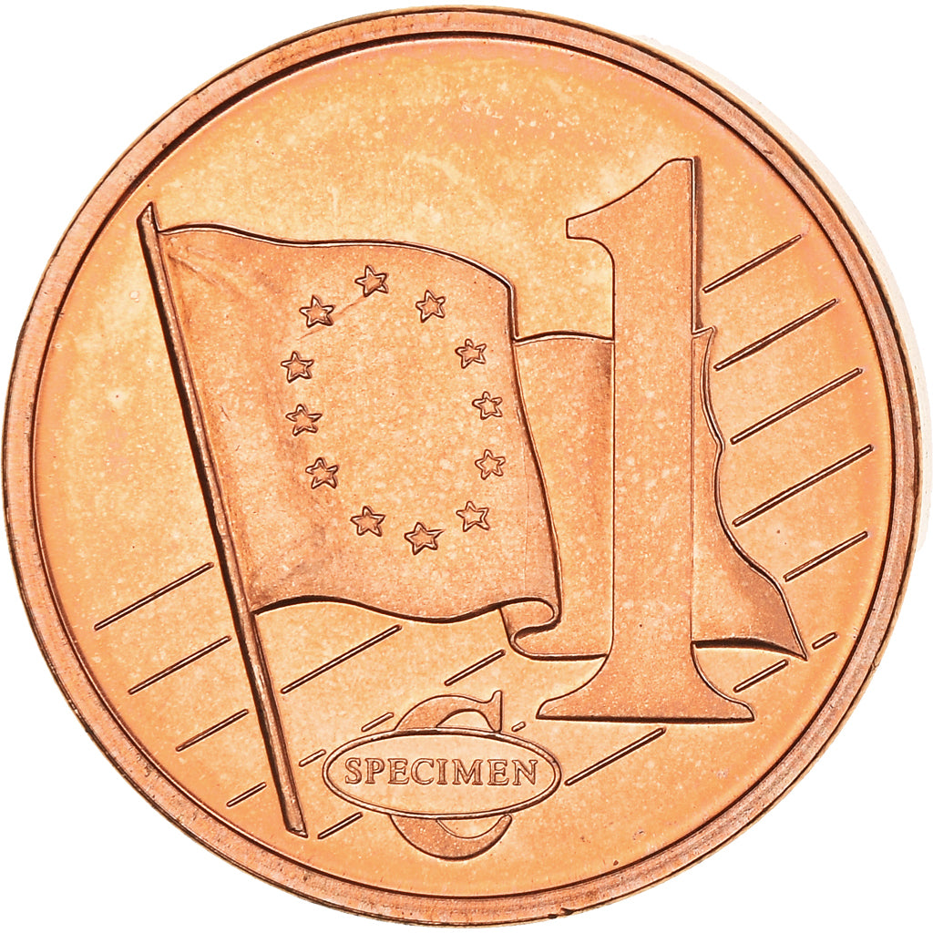 Slovakia, Fantasy euro patterns, Euro Cent, 2003, MS(64), Copper