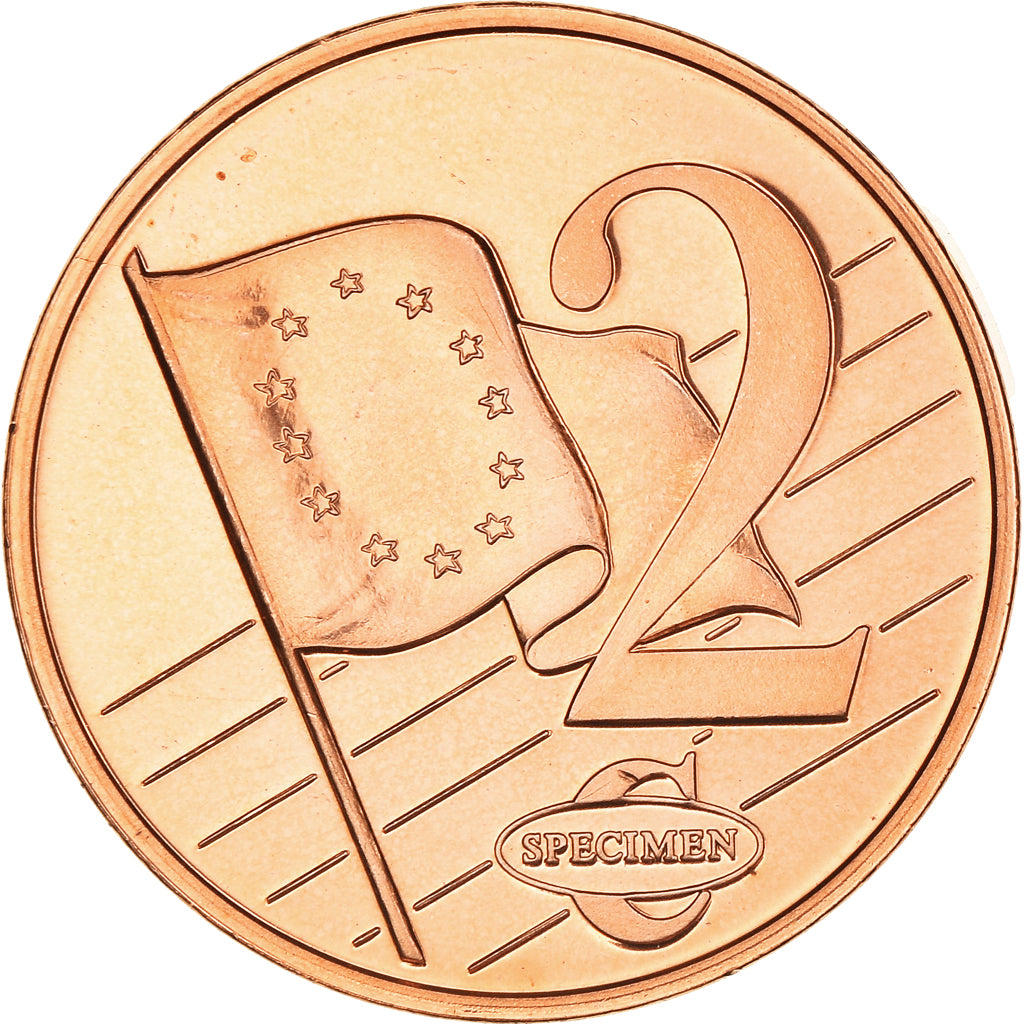 Eslovaquia, Fantasy euro patterns, 2 Euro Cent, 2003, SC+, Cobre