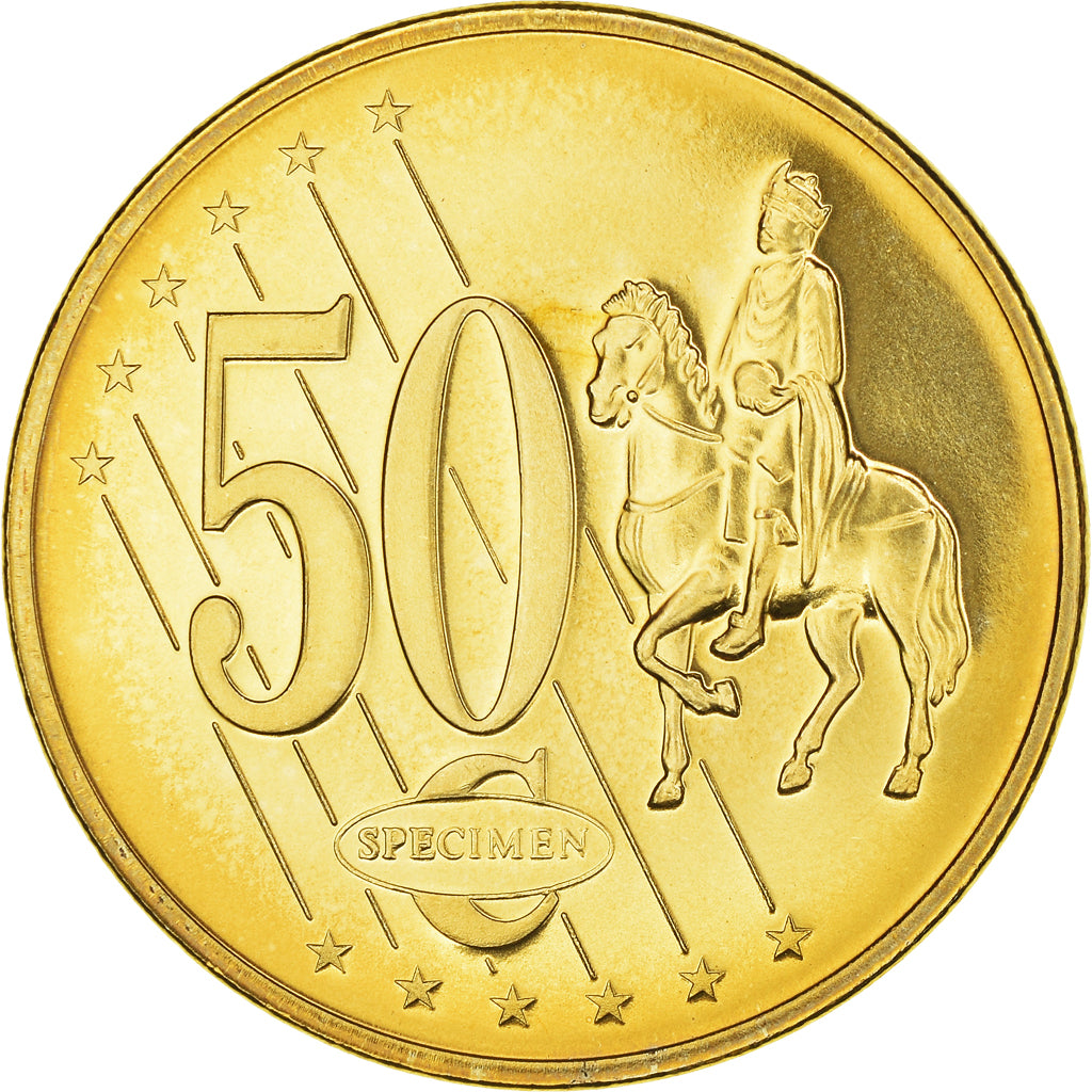 Slovakia, Fantasy euro patterns, 50 Euro Cent, 2003, MS(65-70), Copper