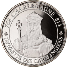 França, Medal, Les Rois de France, Charlemagne, História, MS(65-70)