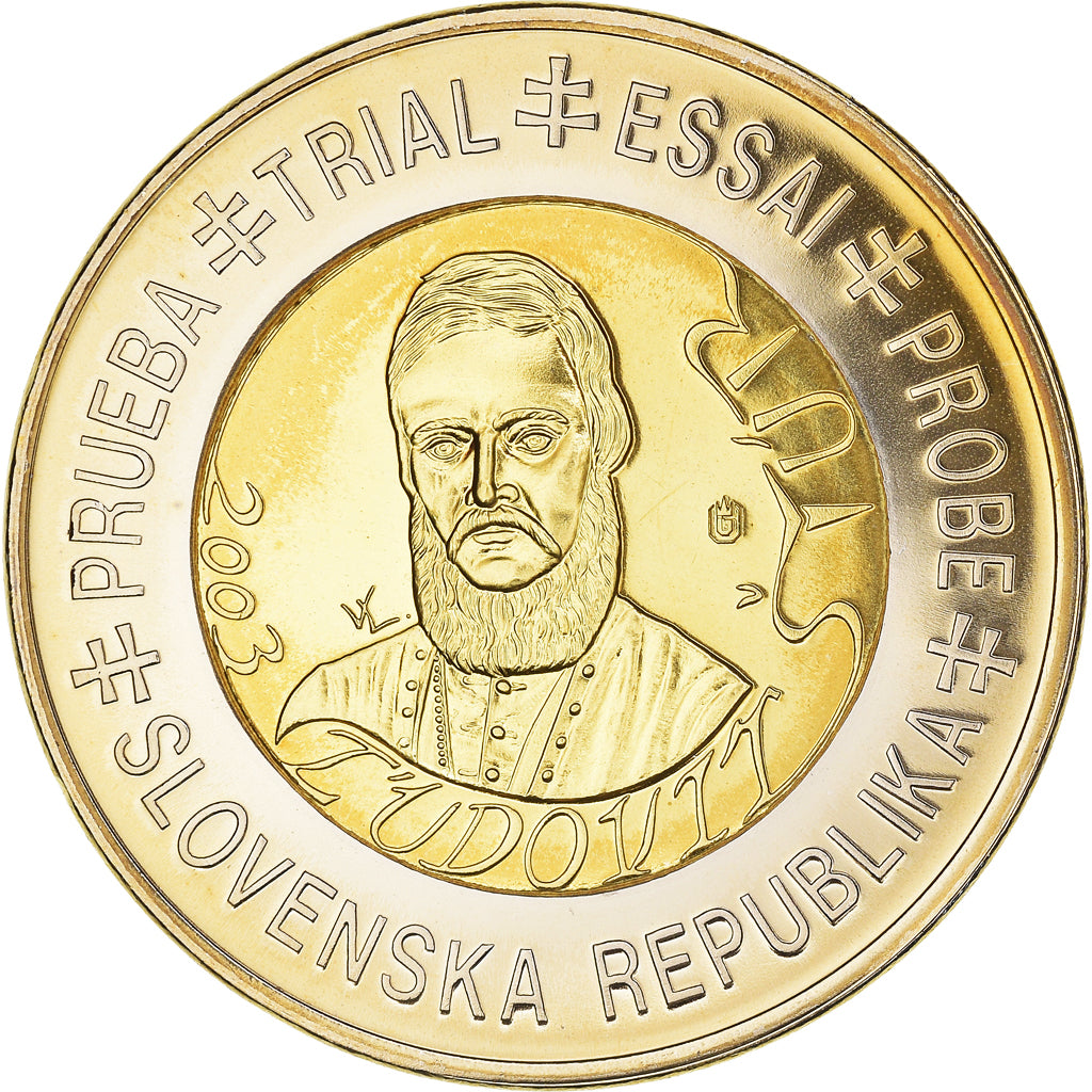 Słowacja, Fantasy euro patterns, 2 Euro, 2003, MS(65-70), Miedź