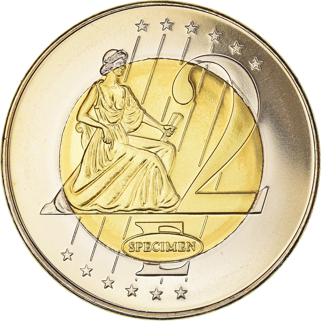 Słowacja, Fantasy euro patterns, 2 Euro, 2003, MS(65-70), Miedź