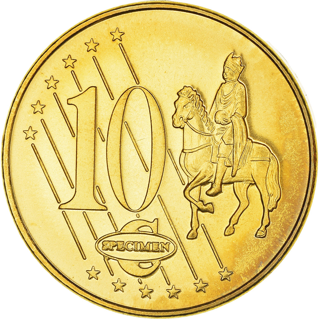 Great Britain, 10 Euro Cent, 2002, unofficial private coin, MS(64), Copper