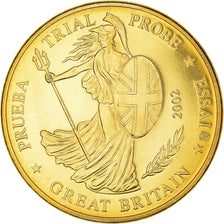 Great Britain, 20 Euro Cent, 2002, unofficial private coin, MS(65-70), Copper