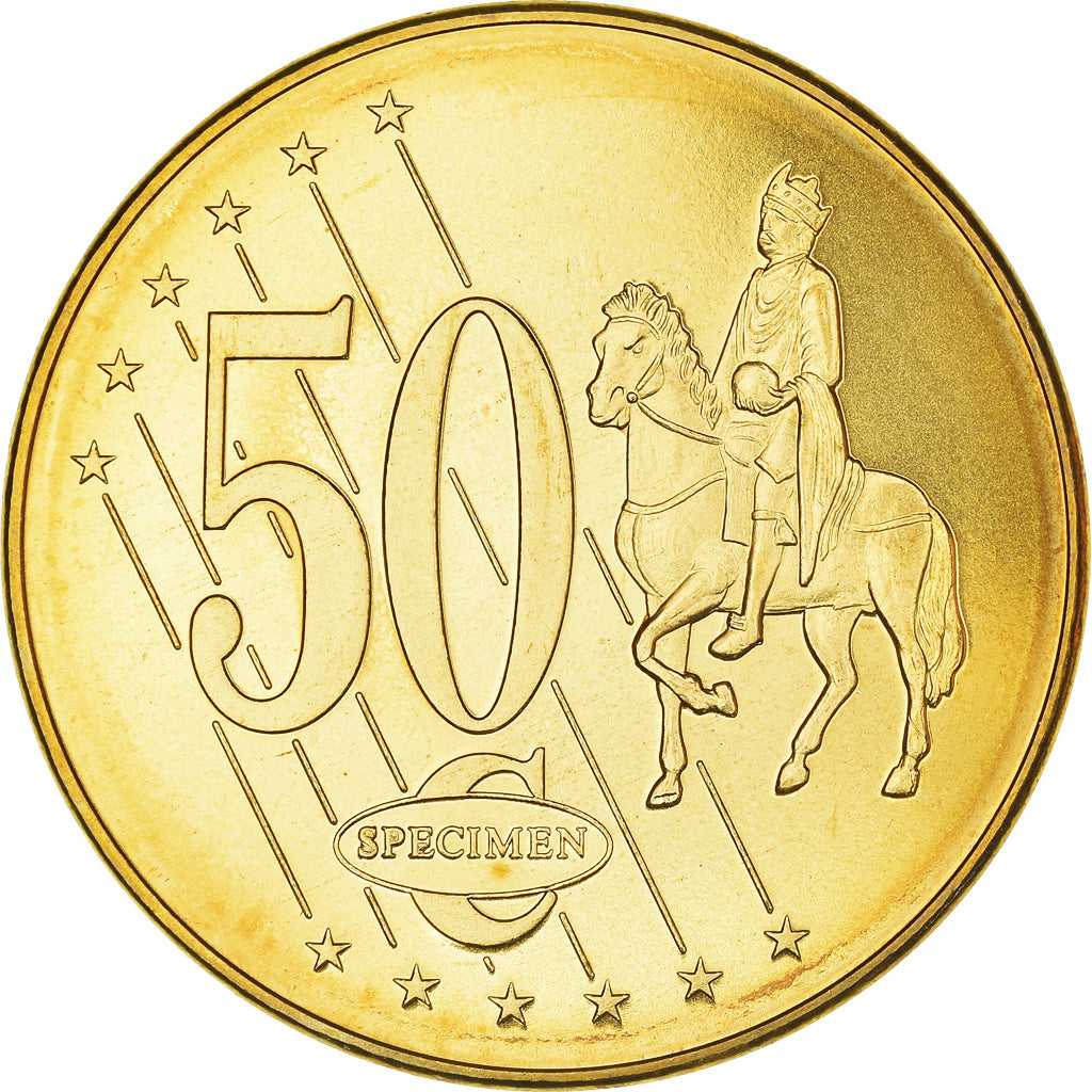 Great Britain, 50 Euro Cent, 2002, unofficial private coin, MS(65-70), Copper