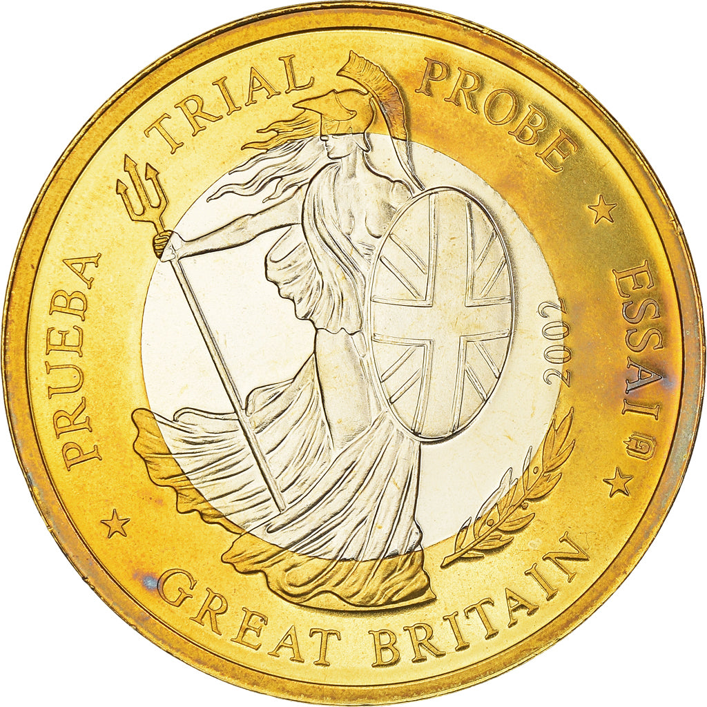 Grande-Bretagne, Euro, 2002, unofficial private coin, SPL+, Cuivre plaqué acier