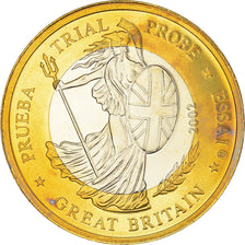 Grande-Bretagne, Euro, 2002, unofficial private coin, SPL+, Cuivre plaqué acier