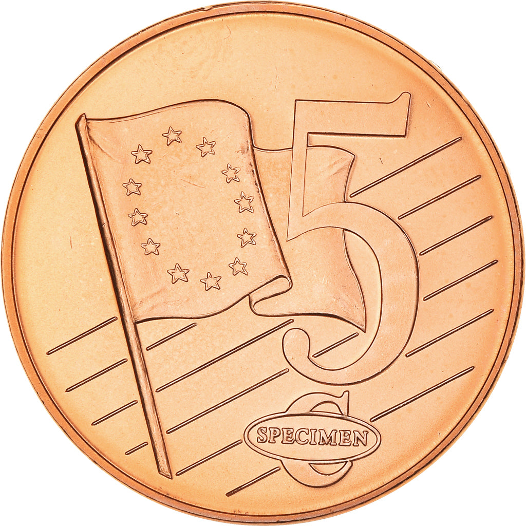 Sweden, 5 Euro Cent, 2004, unofficial private coin, MS(64), Copper Plated Steel