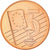 Szwecja, 5 Euro Cent, 2004, unofficial private coin, MS(64), Miedź platerowana