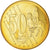 Szwecja, 50 Euro Cent, 2004, unofficial private coin, MS(63), Miedź platerowana