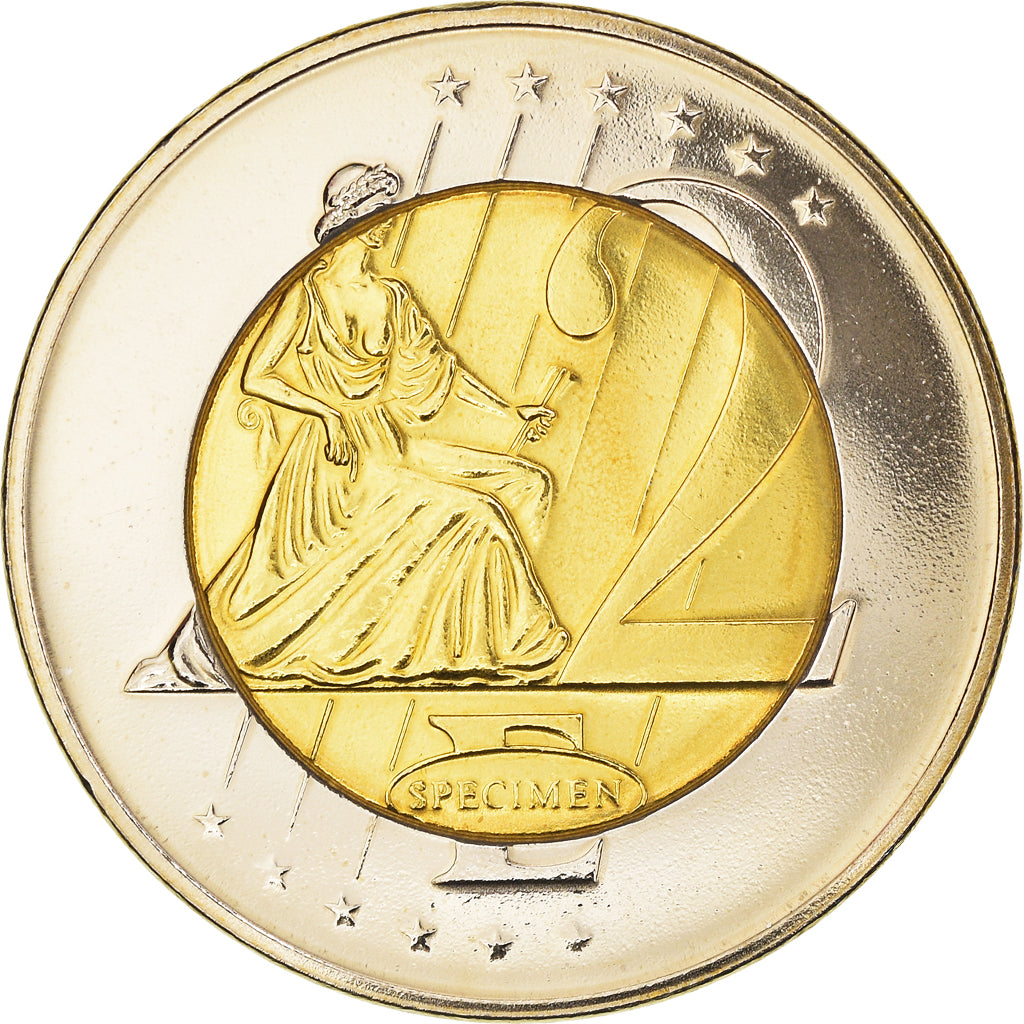 Sweden, 2 Euro, 2004, unofficial private coin, MS(60-62), Copper Plated Steel